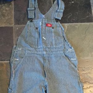 Dickies striped bib overalls size 32x32